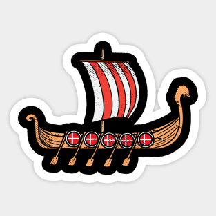 Viking Ship Sticker